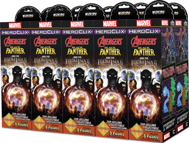 Marvel HeroClix: Avenger Black Panther and the Illuminati Booster Brick © 2019